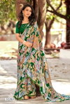 Dora By Vallabhi Georgette Floral Printed Online Fancy Saree Wholesale